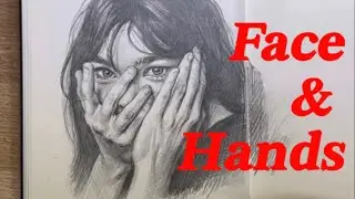 How to draw hands and fingers - specifically when they cover the face