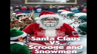 Christmas Santa Claus Vs Scrooge Holiday Christmas Fantasy Football Game
