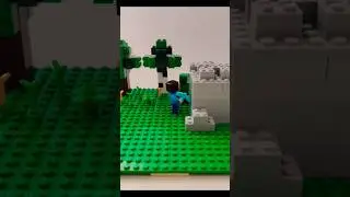 &iexcl;Steve vs Creeper! 💥 La explosi&oacute;n m&aacute;s &eacute;pica | Minecraft Lego Stop Motion #minecraft #lego #shorts