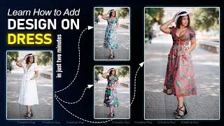 How to easily Add Design on dress in Photoshop || Photoshop Tutorial || Creative Guy