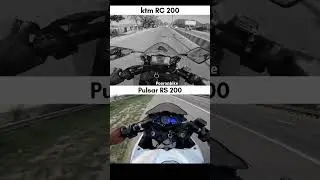 Ktm Rc 200 Vs Rs200 #shortsfeed @Pooronbike08 #youtubeshorts #motovlog