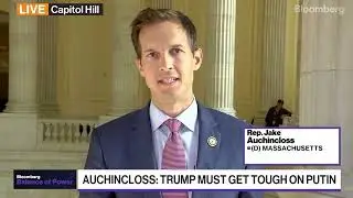 Jake Auchincloss on Bloomberg discussing Trump's vacillation on Russia