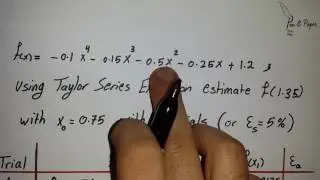 Taylor Series Expansion | Part 2: Example