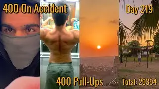 Pull-Up World Record Day 219 - 400 Pull-Ups |