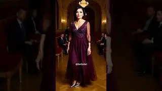 Elegance in Motion | Timeless Evening Gown Walk #beauty #aifashion #shorts #design #style #fashion