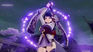 [JP] Baal/Raiden Cutscene with Honkai World Diva but the song drops on the sword pull