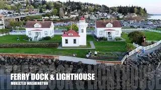 Aerial Views of Mukilteo Lighthouse & Ferry Dock | Stunning 4K Drone Tour 🌊🚢