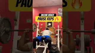 Eccentric / pause rep  Incline bench for maximum chest GAINS. #gym #shorts #fyp #motivation #gains