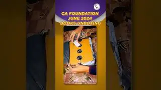 CA Foundation June 2024 Books Unboxing #PW #Shorts #CAFoundationBooks
