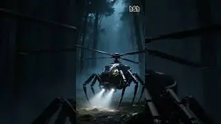 &ldquo;Insect Helicopter Lands in a Mysterious Night Forest!&rdquo;#shorts #FuturisticRobot #CinematicVisual