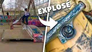 J'EXPLOSE MON SKATE DANS LE SKATEPARK LE PLUS NUL