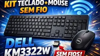 ✅ Kit Teclado + Mouse Sem Fio Dell KM3322W
