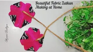 Beautiful Fabric Latkan Making at Home | Easy & Stylish Dress Latkan Design | Shivani Boutique #diy 