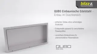 QUBO Wandnische / Einbaunische &ndash; einfacher Einbau in Badezimmer und Dusche [Trockenbau]