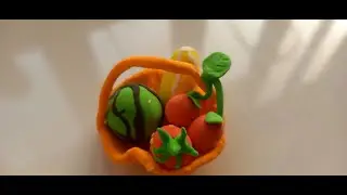 Satisfying Clay Fruit Making 🍎🍌 | Colorful Playdough Art