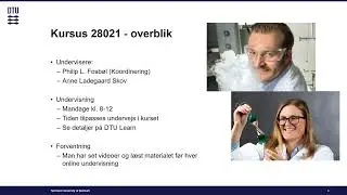 DTU 28021 lektion 0.1 Introduktion