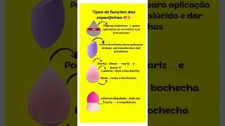 Fun&ccedil;&otilde;es das esponjas de maquiagem 💄 #make #makeup #esponjinha #esponjas #dicas #shortvideo #shorts