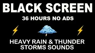 🔴 Rain Sounds for Sleeping 24 Hours | Heavy Rain All Night for Insomnia Relief