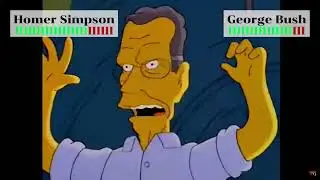 Homer Simpson and George Bush's Final Fight in the Sewer