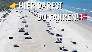 Driving on the beach!🇩🇰 Børsmose Beach in Denmark #denmark #travel #vlog
