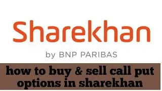 how to buy & sell call put options in sharekhan App?