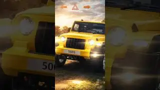 Mahindra ❤️&zwj;🔥thar real and ? 😨 Ye Turn Danger Tha! #shorts