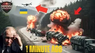 Ukrainian Drones Blow Up 27 Russian Ammunition Trucks on Way to Zaporizhzhia | Russian Ukraine War