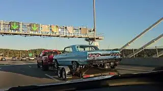 1963 impala over the Tappan Zee Bridge 