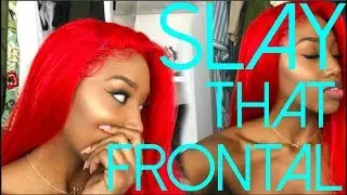 How To Slay A Synthetic Lace Front Wig And Make It Look Natural with NO Glue
