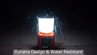 MEIKEE 1800LM Rechargeable LED Camping Lantern 5000mAh Power Bank,  11 Light Modes RGB Light