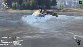 SPINTIRES - ZIL 130 delivering logs - River Map