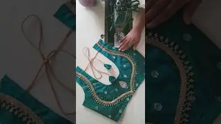 Very easy and simple blouse lace design 👌#blouse #short #shortsvideo