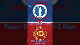 Man U vs Brighton #predictions #brightonandhovealbion #manchesterunited #premierleague