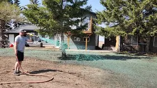 Hydroseeding Acreage w/ Custom Built Twin Pump 800gal Jet Agitated Hydroseeder