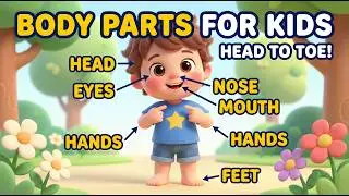 Body Parts for Kids | Learn Body Parts Names Head to Toe | Fun Kids Song & Story (With Captions)