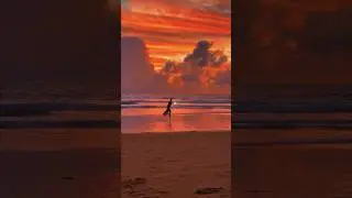 Phuket sunset-Karon beach 🧡 #sunset #phuket #karon #thailand