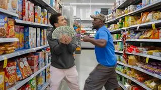 Flexing $1 Bills On Random Customers