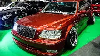 (4K)AIMGAIN TOYOTA CROWN MAJESTA VIP STYLE エイムゲイン クラウンマジェスタ カスタム - OSAKA AUTO MESSE 2019