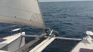Approaching Marina Garrucha with Perfect Sailing Conditions!! Sailing Our Lagoon 380, 