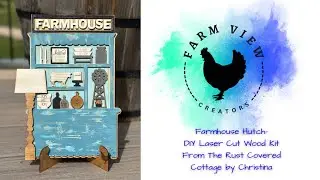 Rustic Charm: DIY Farmhouse Hutch with Wet Distressing @RustCoveredCottage 