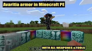 Avaritia armor in Minecraft pocket edition | God armor | Infinity armor in Minecraft PE