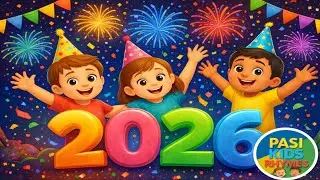 New Year Celebration Song for Kids 🎉 | Educational Rhyme | Pasi Kids Rhymes