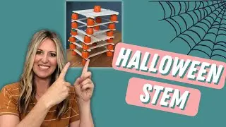Candy Corn Pumpkin Tower | Halloween STEM Challenge