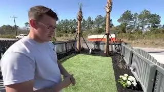 Odd Jobs Installs Paver Patio with Artificial Turf, Landscape Design and lighting!