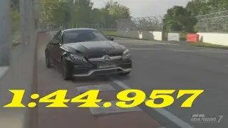 [1:44.957] Gran Turismo 7 Lap Time Challenge: Gilles Villeneuve Circuit with AMG C 63 S #gt7 #ltc