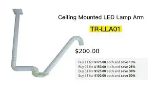 Ceiling Mounted LED Lamp Arm