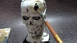 terminator apple sculpting#terminator #endoskeleton #schwarzenegger