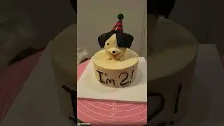 Dog cake / 강아지 케이크 만들기 #dogcake #pupcake #강아지케이크
