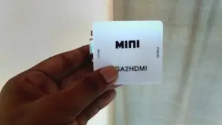 the VGA to HDMI converter ( Connecting PC to TV without HDMI )