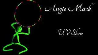 Angie Mack UV Hula Hoop show
